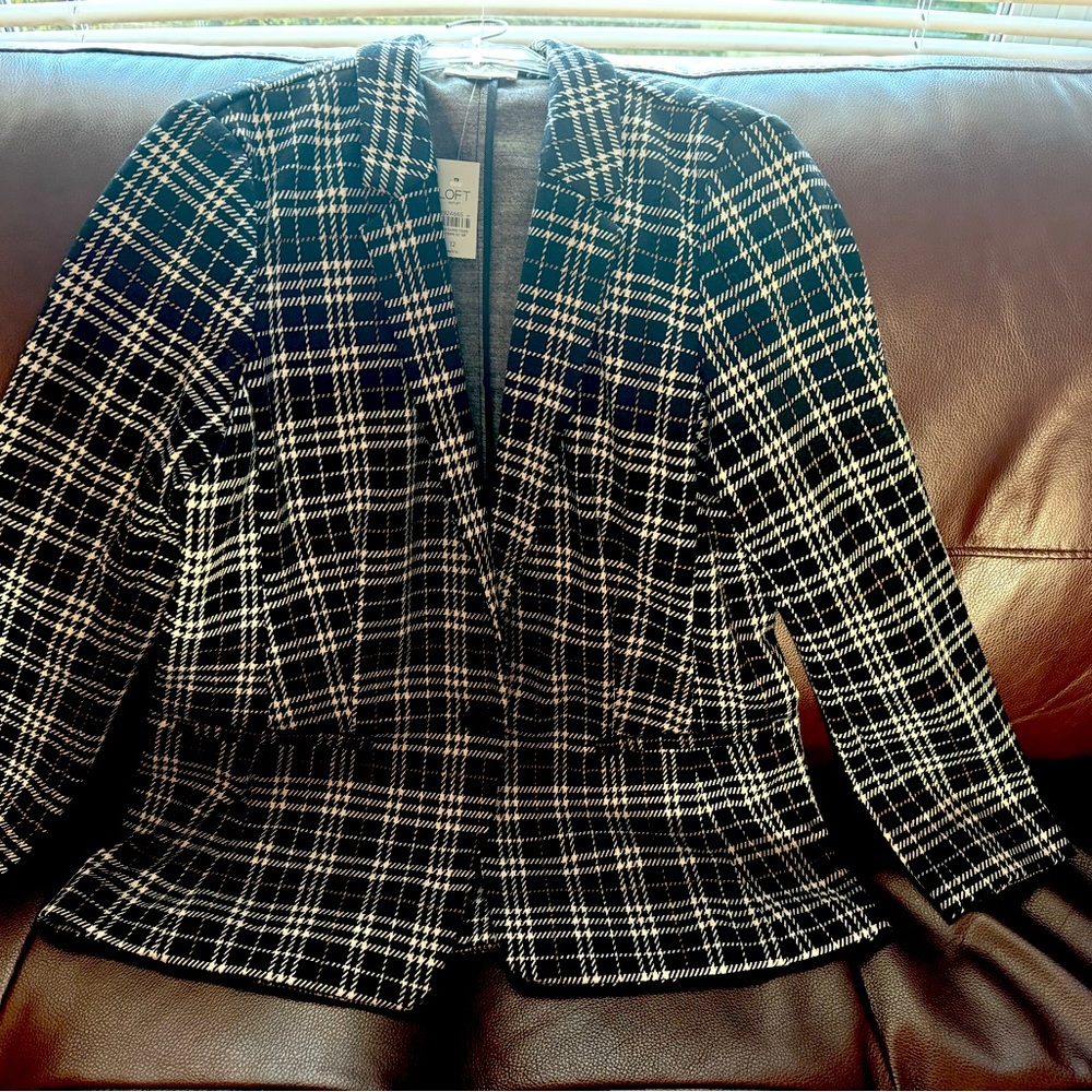 Brand New Plaid Blazer